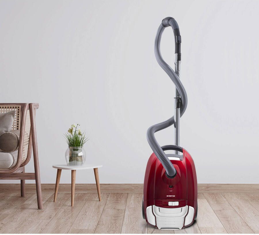 Inventum ST306RZA Stofzuiger met zak 3 liter HEPA 13 Snoerlengte 7 meter Rood - Foto 2