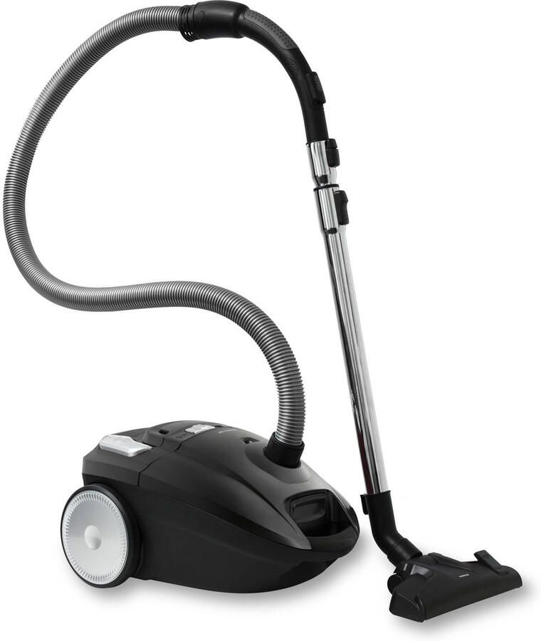 Inventum ST306ZZA Stofzuiger met zak 3 liter HEPA 13 Snoerlengte 7 meter Zwart