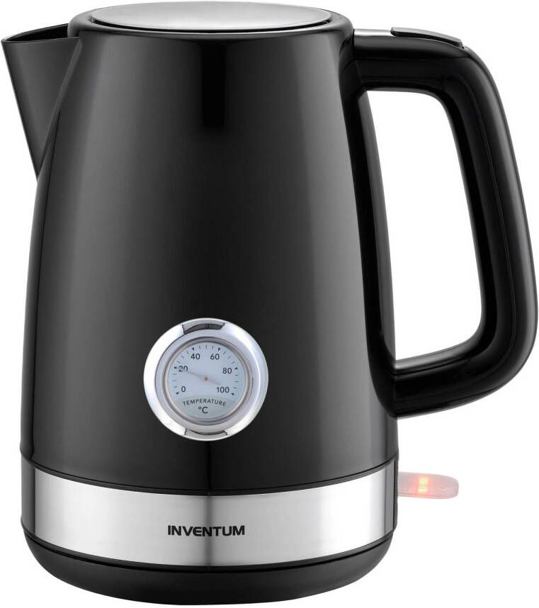 Inventum Waterkoker HW917B 1 7 liter Retro look zwart RVS