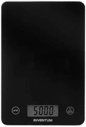 Inventum WS305B Digitale keukenweegschaal 1 gr tot 5 kg Tarrafunctie Glazen oppervlak Inclusief batterij Zwart glas - Foto 4