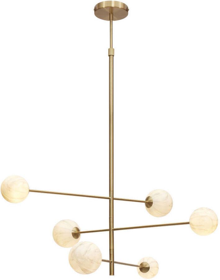 It's about RoMi its about RoMi Hanglamp Carrara 6-lamps Marmerlook Wit - Foto 3