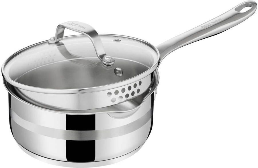 Tefal Jamie Oliver Cook Smart Kookpannenset 4-delig RVS Deksels met Schenktuiten Inductie - Foto 2