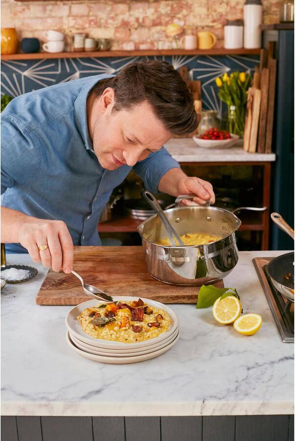 Tefal Jamie Oliver Cook Smart Kookpannenset 4-delig RVS Deksels met Schenktuiten Inductie - Foto 3