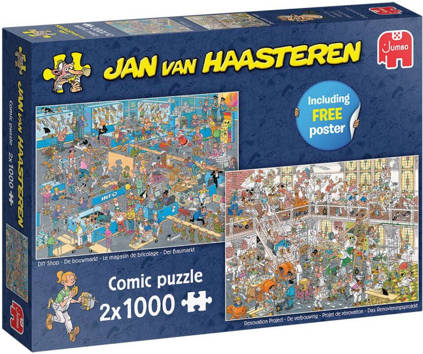 Jan van Haasteren De Bouwmarkt & De Verbouwing (2x1000)