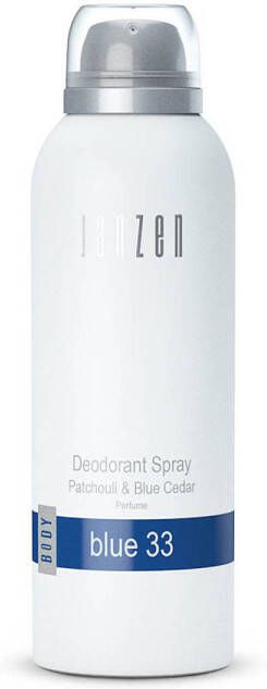 Janzen Deodorant Spray Blue 33 Anti-Transpirant Spray Fris en Levendig 150 ml
