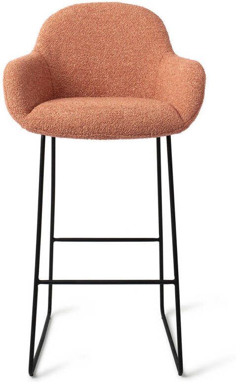 Jesper Home Barkruk Kushi Slide Black Amber Autumn (zithoogte 77cm)