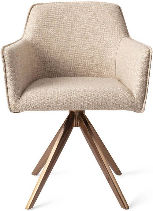 Jesper Home Eetkamerstoel Hofu Turn Rose Gold Wild Walnut