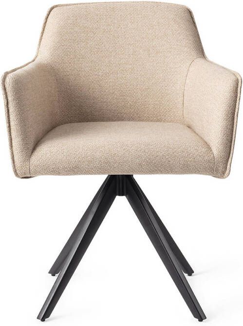Jesper Home Eetkamerstoel Hofu Turn Black Draaibaar Wild Walnut