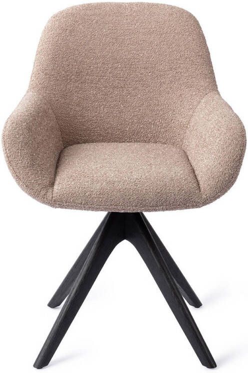 Jesper Home Eetkamerstoel Kushi Revolve Oak Black Stone Haze