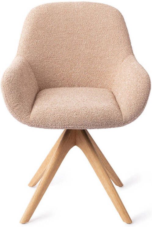 Jesper Home Eetkamerstoel Kushi Revolve Oak Natural Flax Relax