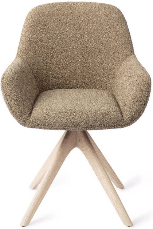 Jesper Home Eetkamerstoel Kushi Revolve Oak Bleach Moss Meadow