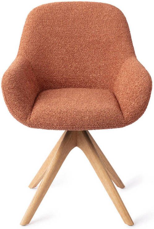 Jesper Home Eetkamerstoel Kushi Revolve Oak Natural Amber Autumn