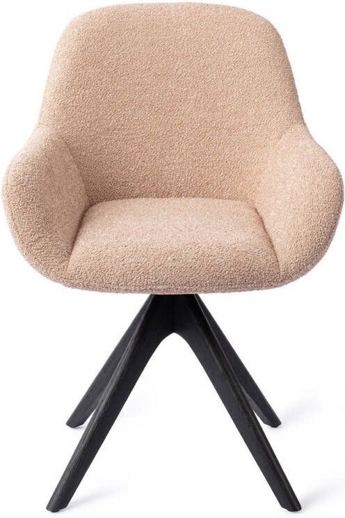 Jesper Home Eetkamerstoel Kushi Revolve Oak Black Flax Relax