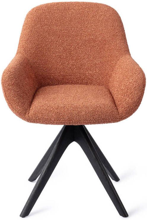 Jesper Home Eetkamerstoel Kushi Revolve Oak Black Amber Autumn