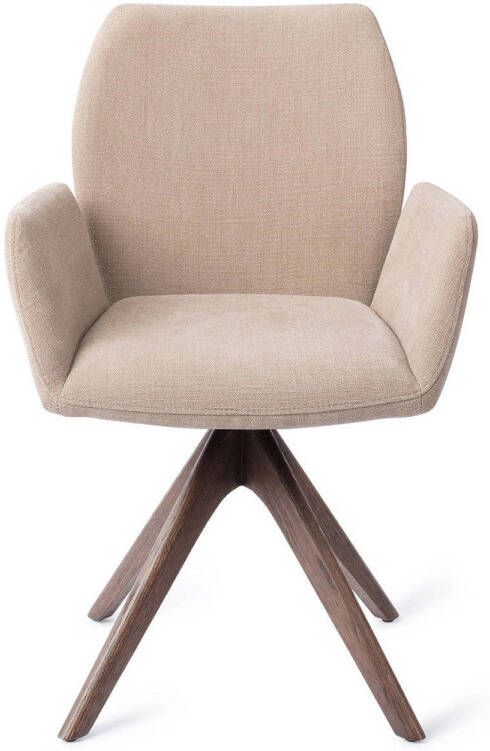 Jesper Home Eetkamerstoel Misaki Revolve Oak Walnut Sand Strand