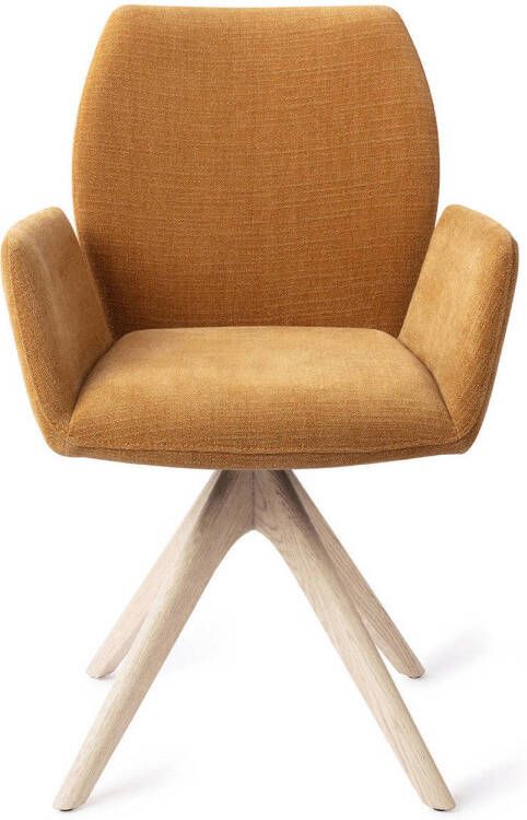 Jesper Home Eetkamerstoel Misaki Revolve Oak Bleach Honey Harvest