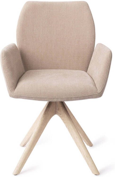 Jesper Home Eetkamerstoel Misaki Revolve Oak Bleach Sand Strand