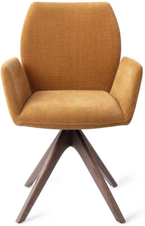 Jesper Home Eetkamerstoel Misaki Revolve Oak Walnut Honey Harvest
