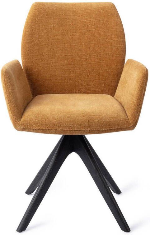 Jesper Home Eetkamerstoel Misaki Revolve Oak Black Honey Harvest
