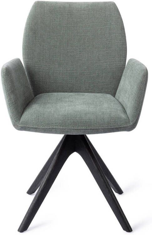 Jesper Home Eetkamerstoel Misaki Revolve Oak Black Breezy Blue