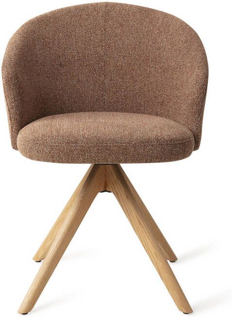 Jesper Home Eetkamerstoel Niimi Draaibaar Revolve Oak Natural Marron