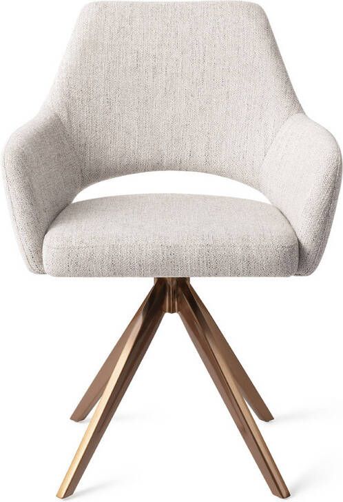 Jesper Home Eetkamerstoel Yanai Turn Rose Gold Pigeon