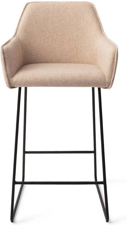 Jesper Home Barkruk Hofu Slide Black Wild Walnut (zithoogte 65cm)