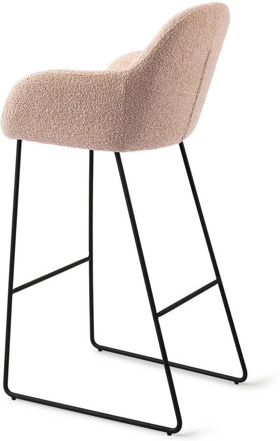 Jesper Home Barkruk Kushi Slide Black Flax Relax (zithoogte 77cm)