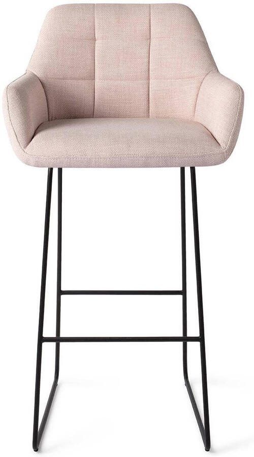 Jesper Home Barkruk Noto Slide Black Petal Pink (zithoogte 75cm)