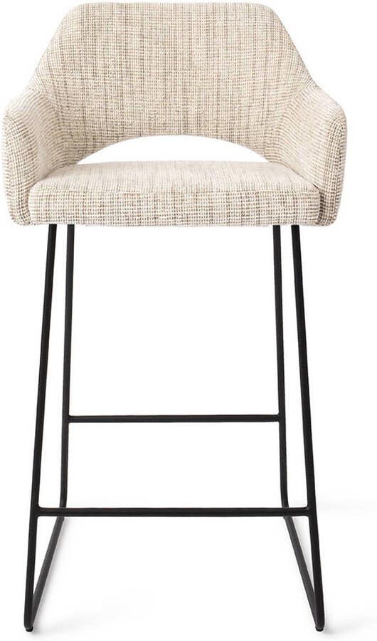 Jesper Home Barstoel Yanai Slide Black Caramel Grid (zithoogte 65cm)