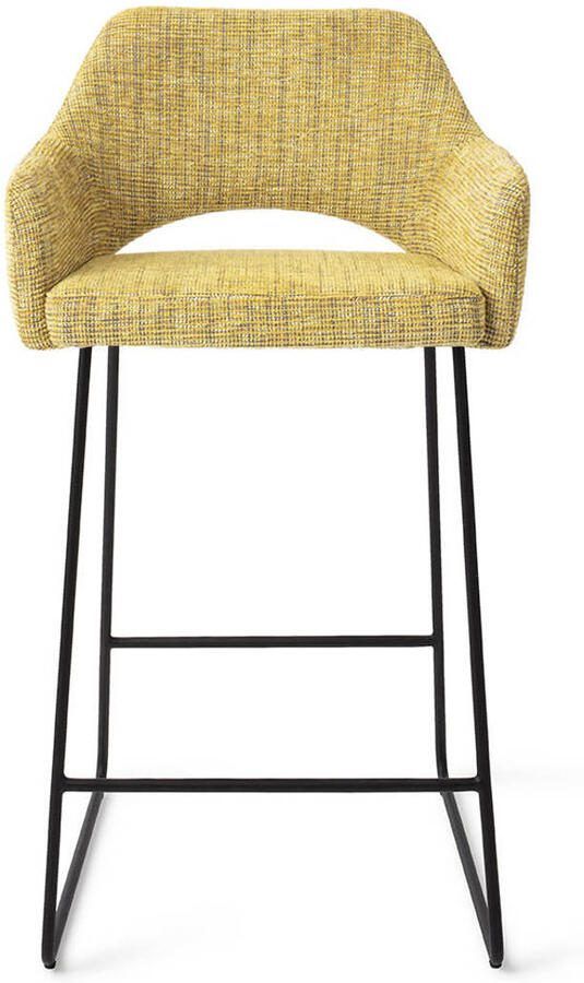 Jesper Home Barstoel Yanai Slide Black Lemon Lines (zithoogte 65cm)