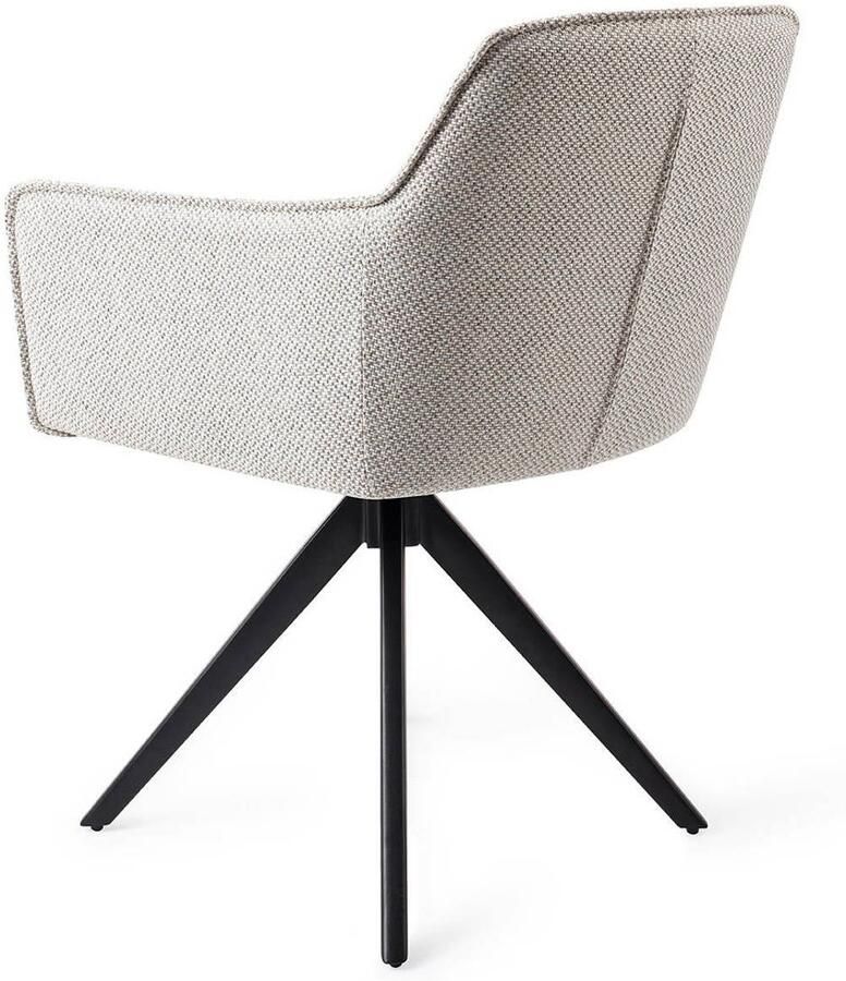 Jesper Home Eetkamerstoel Hofu Turn Black Draaibaar Checkers Charm