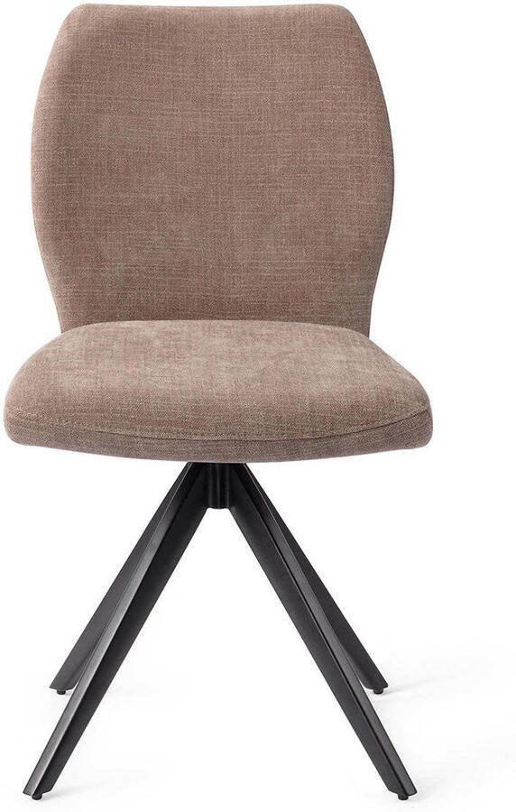 Jesper Home Draaibare Eetkamerstoel Ikata Turn Black Mocha Mist