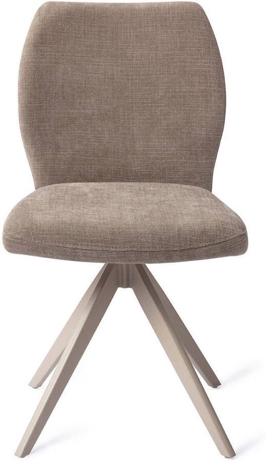 Jesper Home Draaibare Eetkamerstoel Ikata Turn Beige Mocha Mist