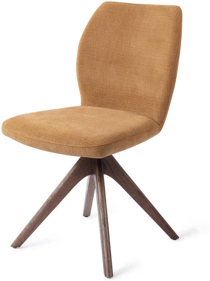 Jesper Home Eetkamerstoel Ikata Revolve Oak Walnut Honey Harvest