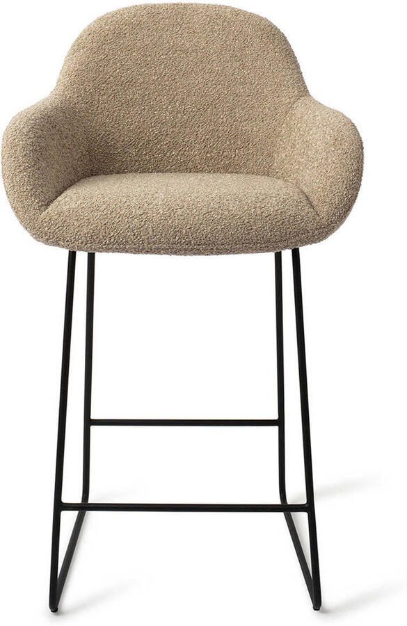 Jesper Home Barstoel Kushi Slide Black Moss Meadow (zithoogte 67cm)