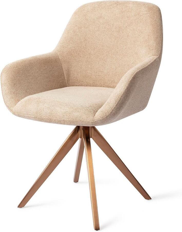 Jesper Home Eetkamerstoel Kushi Turn Rose Desert Dunes