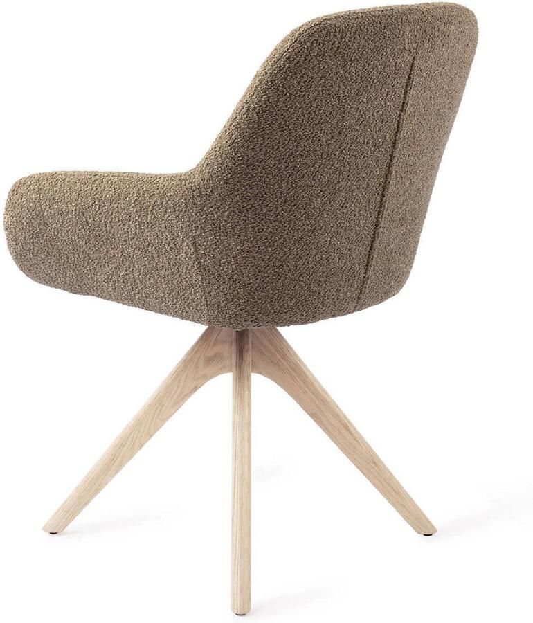 Jesper Home Eetkamerstoel Kushi Revolve Oak Bleach Moss Meadow