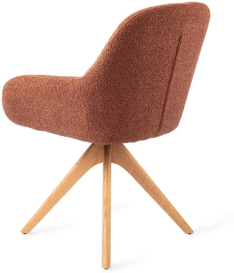 Jesper Home Eetkamerstoel Kushi Revolve Oak Natural Amber Autumn