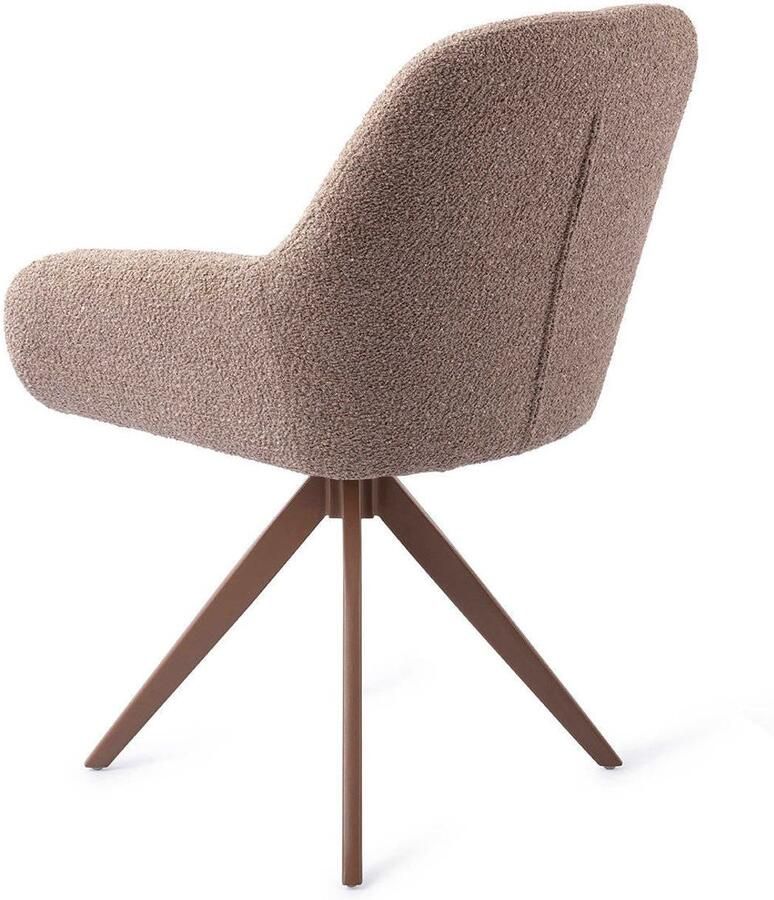 Jesper Home Eetkamerstoel Kushi Turn Brown Draaibaar Stone Haze