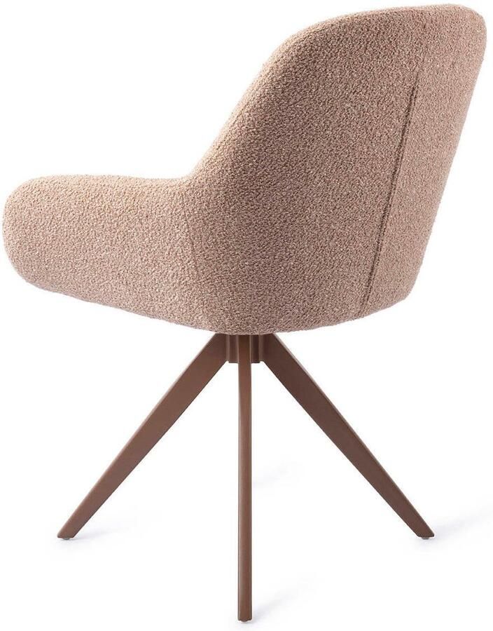Jesper Home Draaibare Eetkamerstoel Kushi Turn Brown Flax Relax