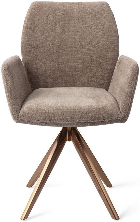 Jesper Home Draaibare Eetkamerstoel Misaki Turn Rose Mocha Mist