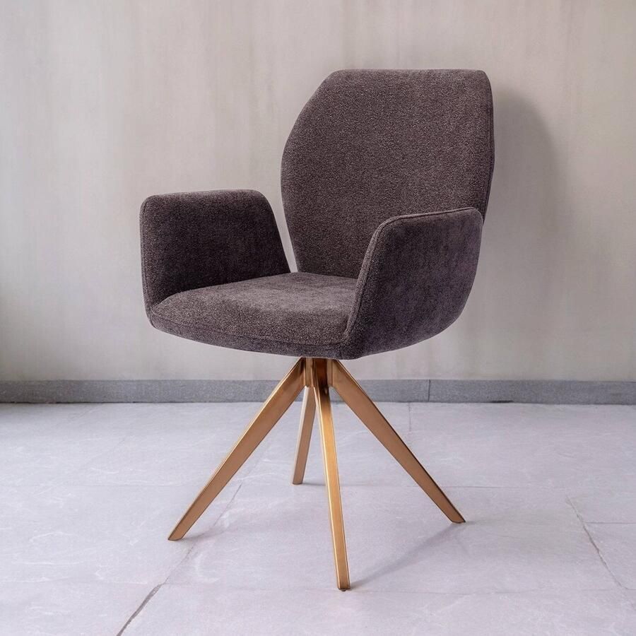 Jesper Home Eetkamerstoel Misaki Turn Rose Almost Black