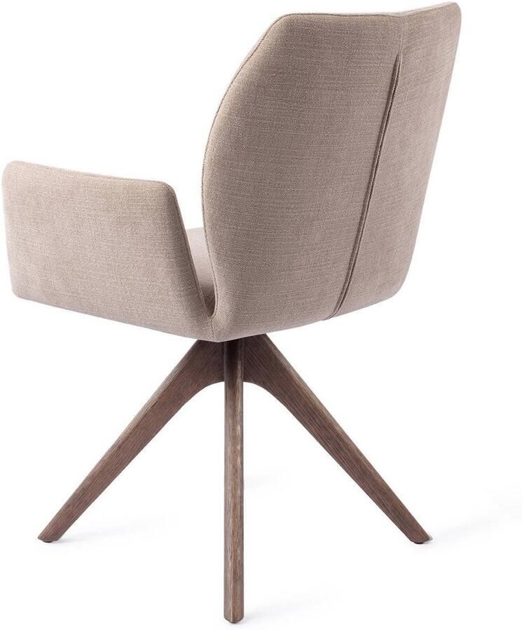 Jesper Home Eetkamerstoel Misaki Revolve Oak Walnut Sand Strand