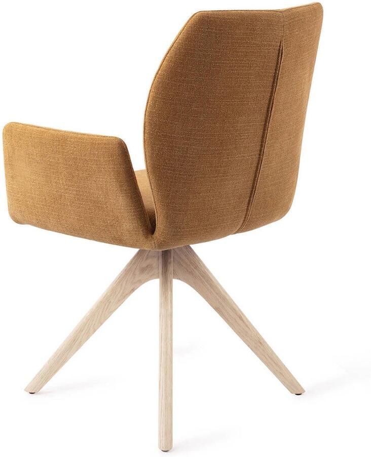 Jesper Home Eetkamerstoel Misaki Revolve Oak Bleach Honey Harvest