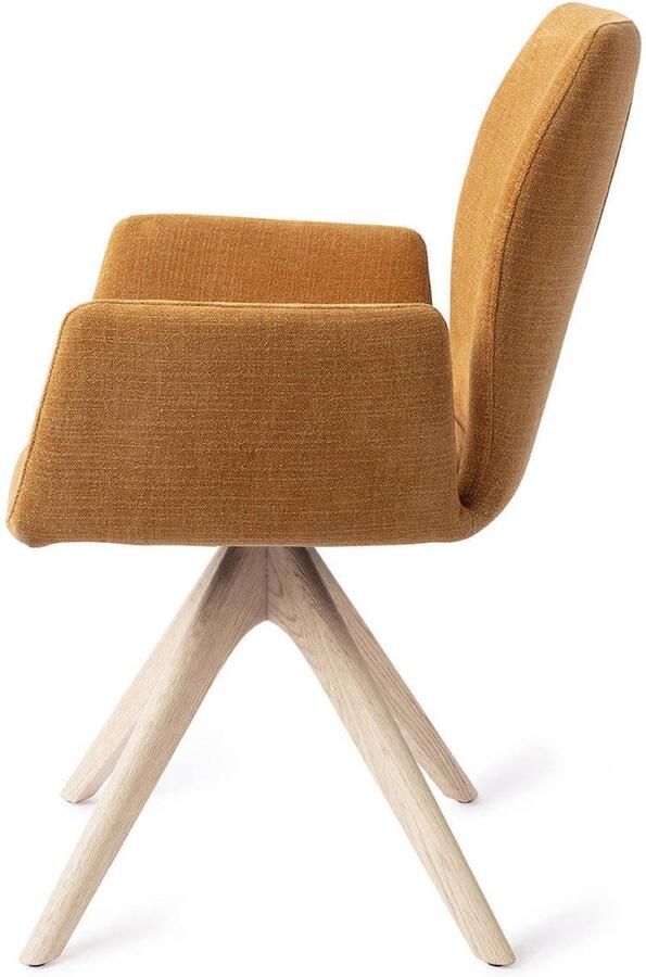 Jesper Home Eetkamerstoel Misaki Revolve Oak Bleach Honey Harvest