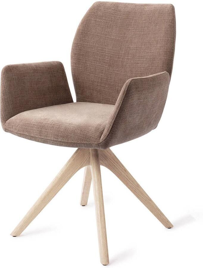 Jesper Home Eetkamerstoel Misaki Revolve Oak Bleach Mocha Mist