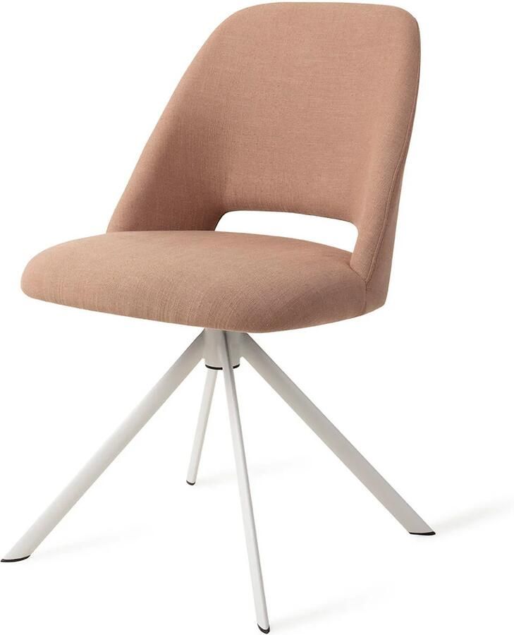 Jesper Home Eetkamerstoel Sasue Draaibaar Revolve White Luster Liver