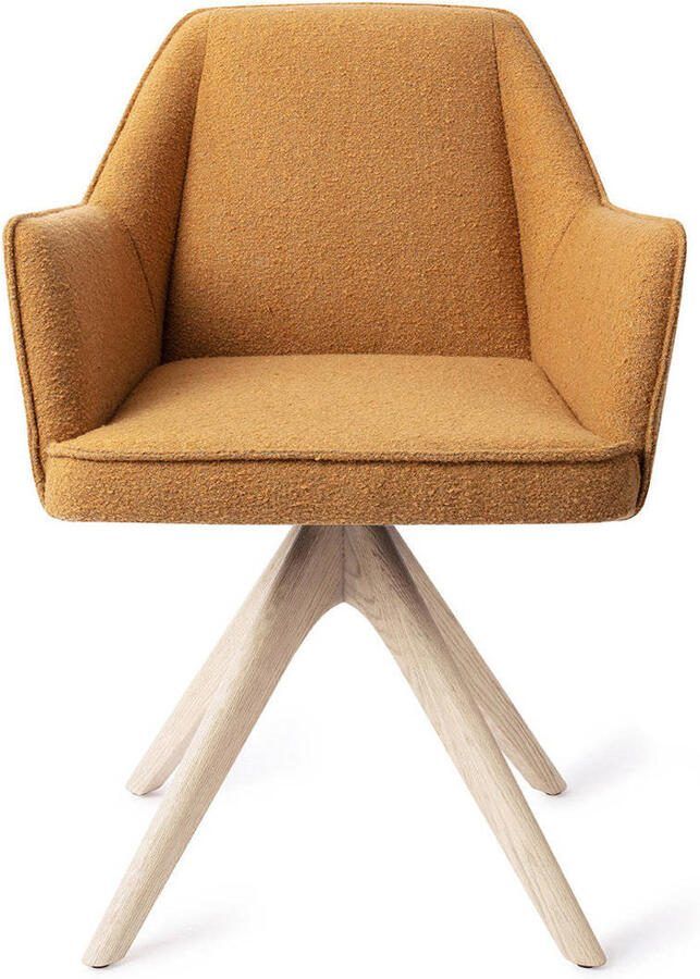 Jesper Home Eetkamerstoel Tome Revolve Oak Bleach Masai Giraffe