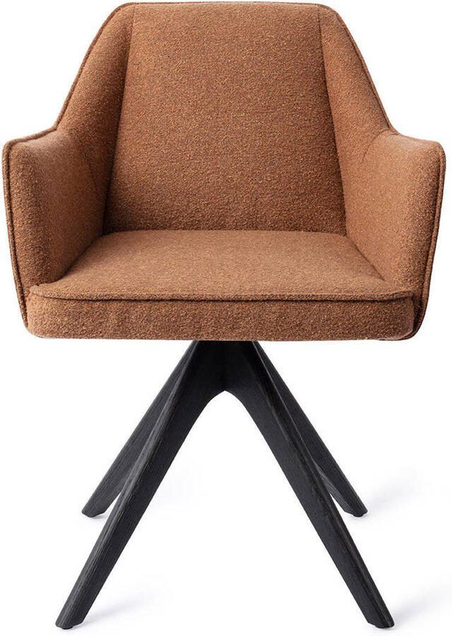 Jesper Home Eetkamerstoel Tome Revolve Oak Black Cinnamon Bun